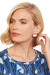 Champagne Resin Sparkle Post Earrings